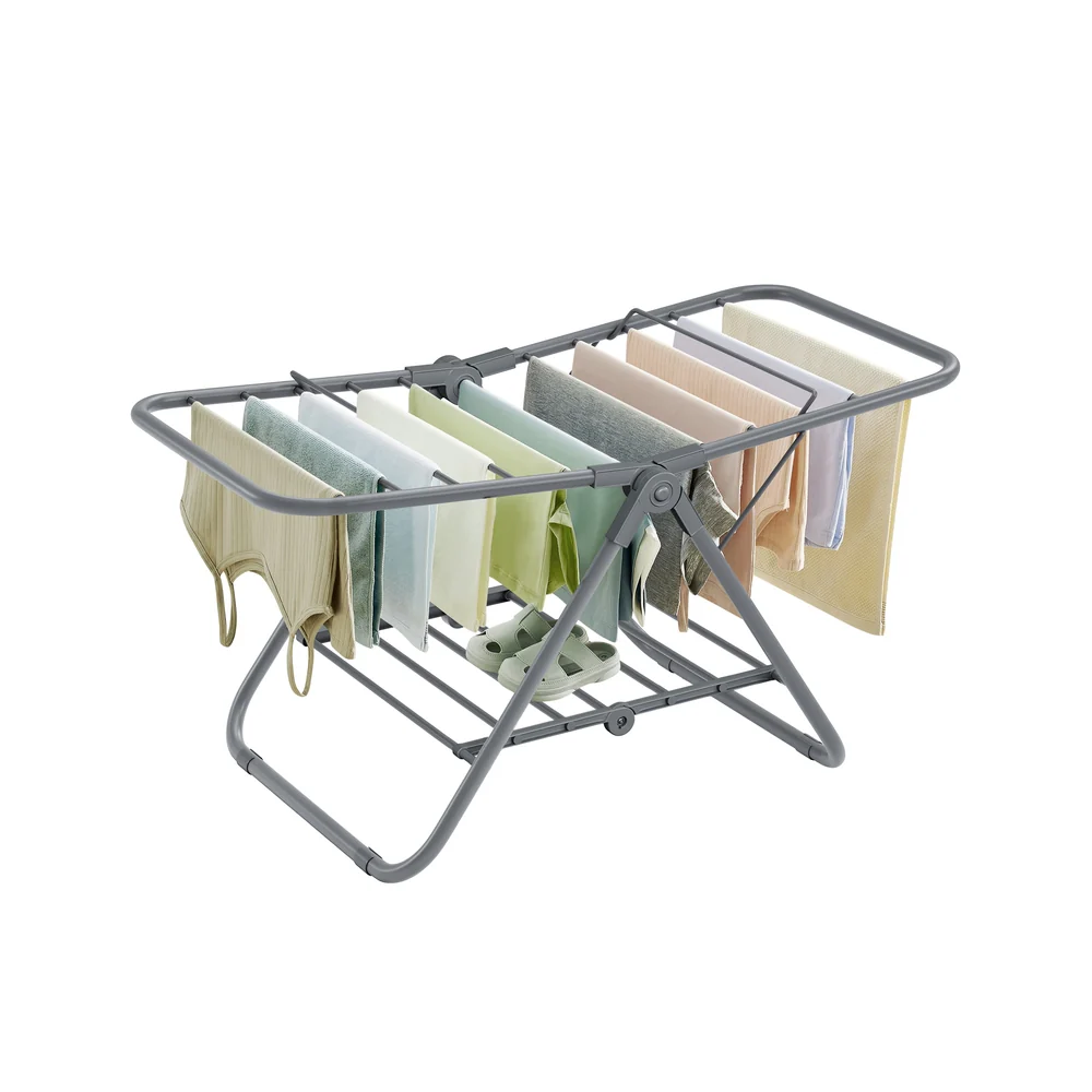 Small Foldable 2-Level Clothes Drying Rack - Image 2