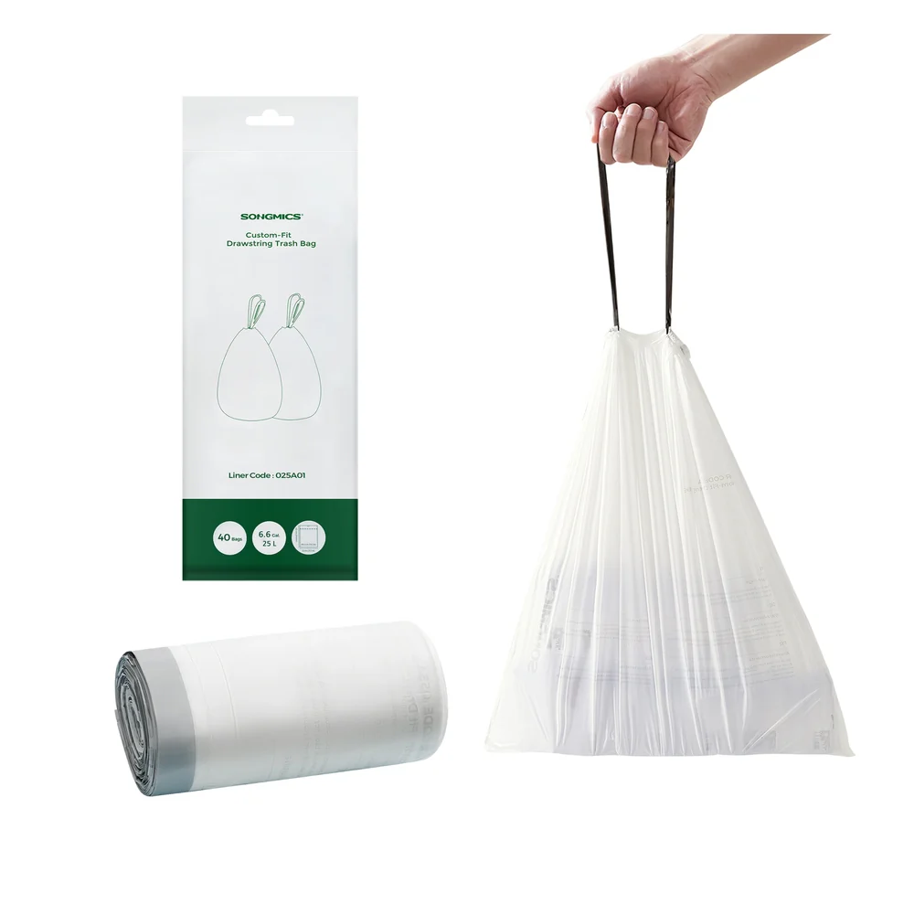 Small Trash Bags for 6.6 Gallon Trash Cans 120 Count - Image 3