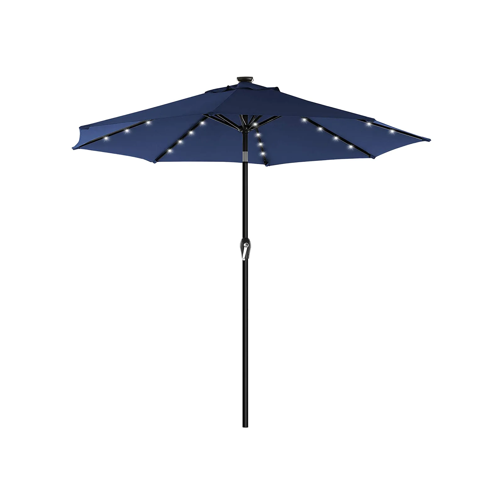Solar Patio Umbrella with Tilt and Crank Mechanism - Image 3