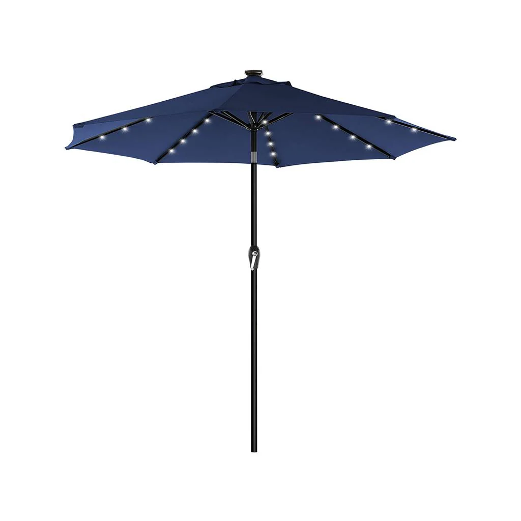 Solar Patio Umbrella with Tilt and Crank Mechanism - Image 5