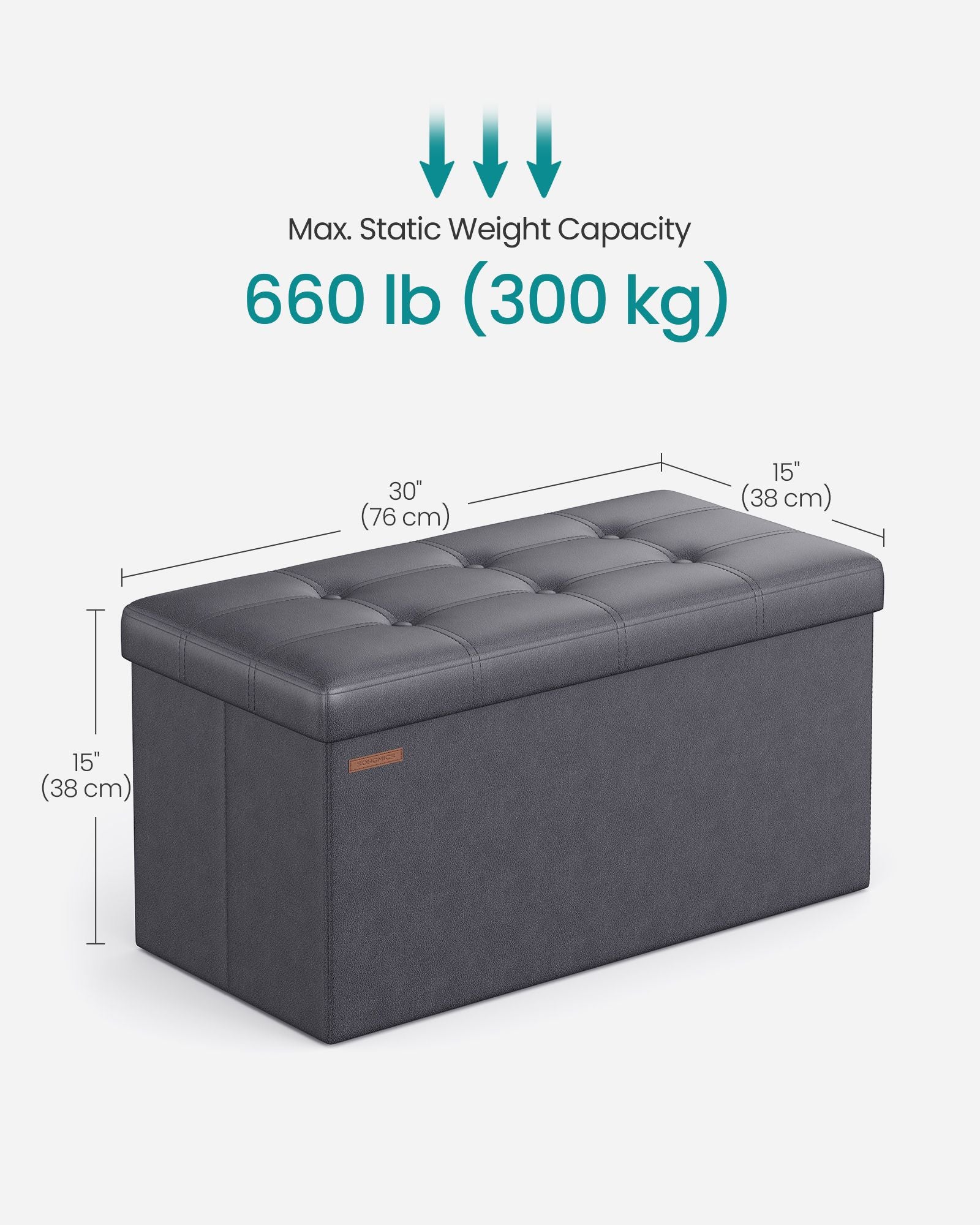 Mazie Collection - FOttoman with Storage