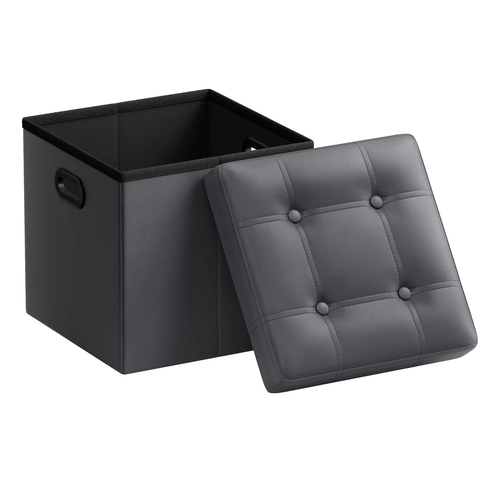 Mazie Collection - Storage ottoman bench and footstool with hidden compartment - Image 4