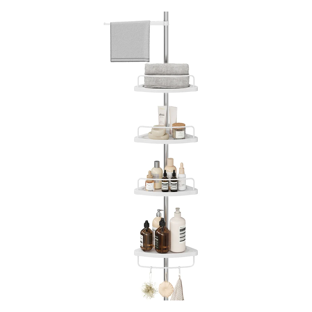 SONGMICS Corner Shower Caddy Tension Pole