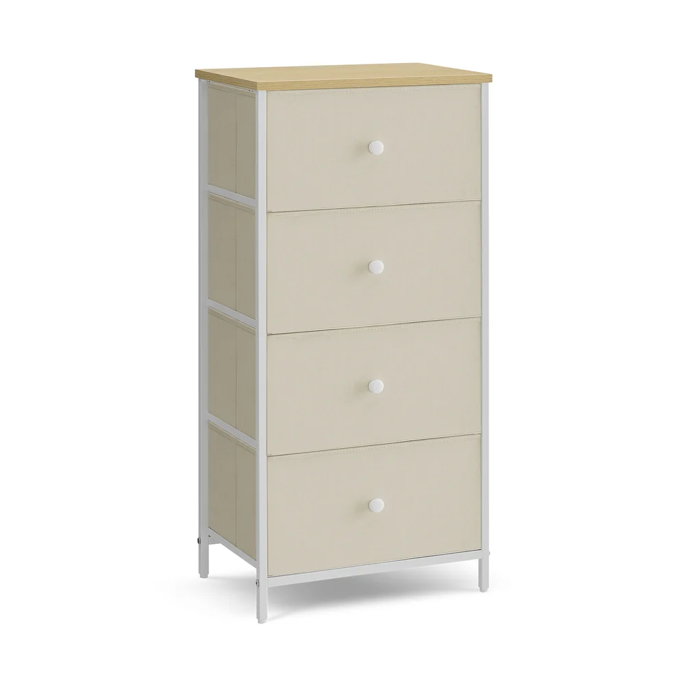 Fabric Dresser with 4 Drawers, Metal Frame - Image 3