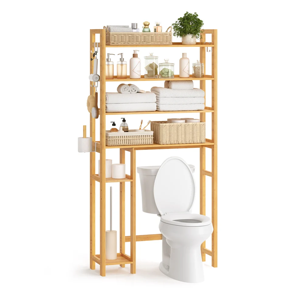 Over the Toilet Storage Shelf with Toilet Paper Holder - Image 2