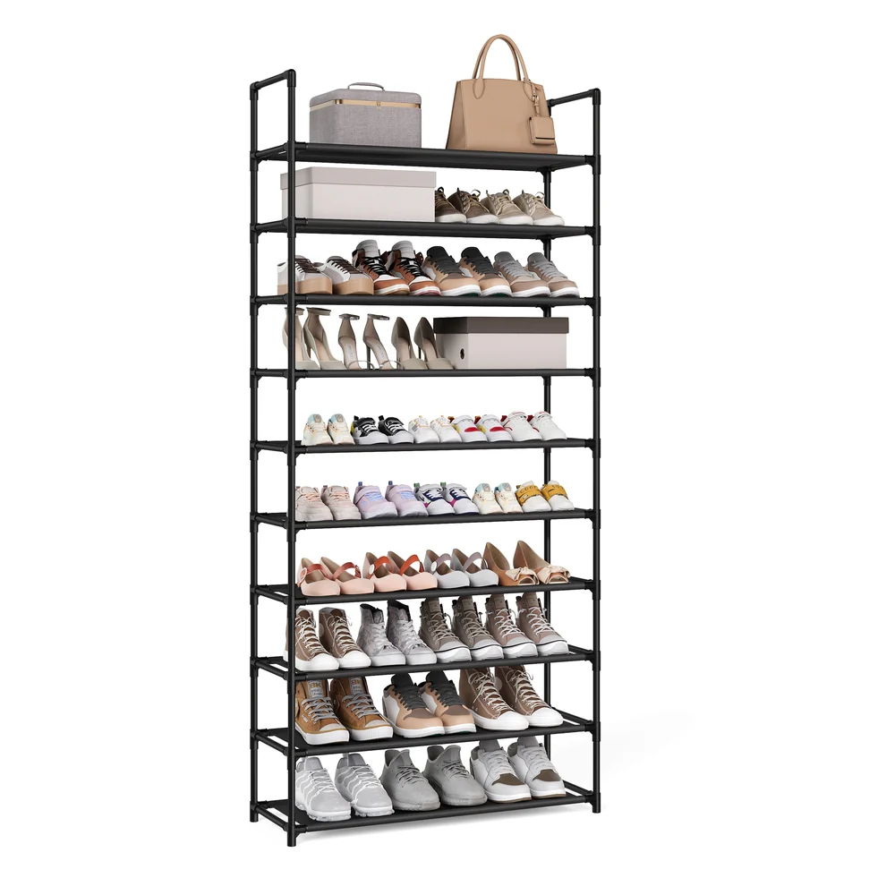 SONGMICS Shoe Rack, 10-Tier Shoe Shelf, Shoe Storage Organizer