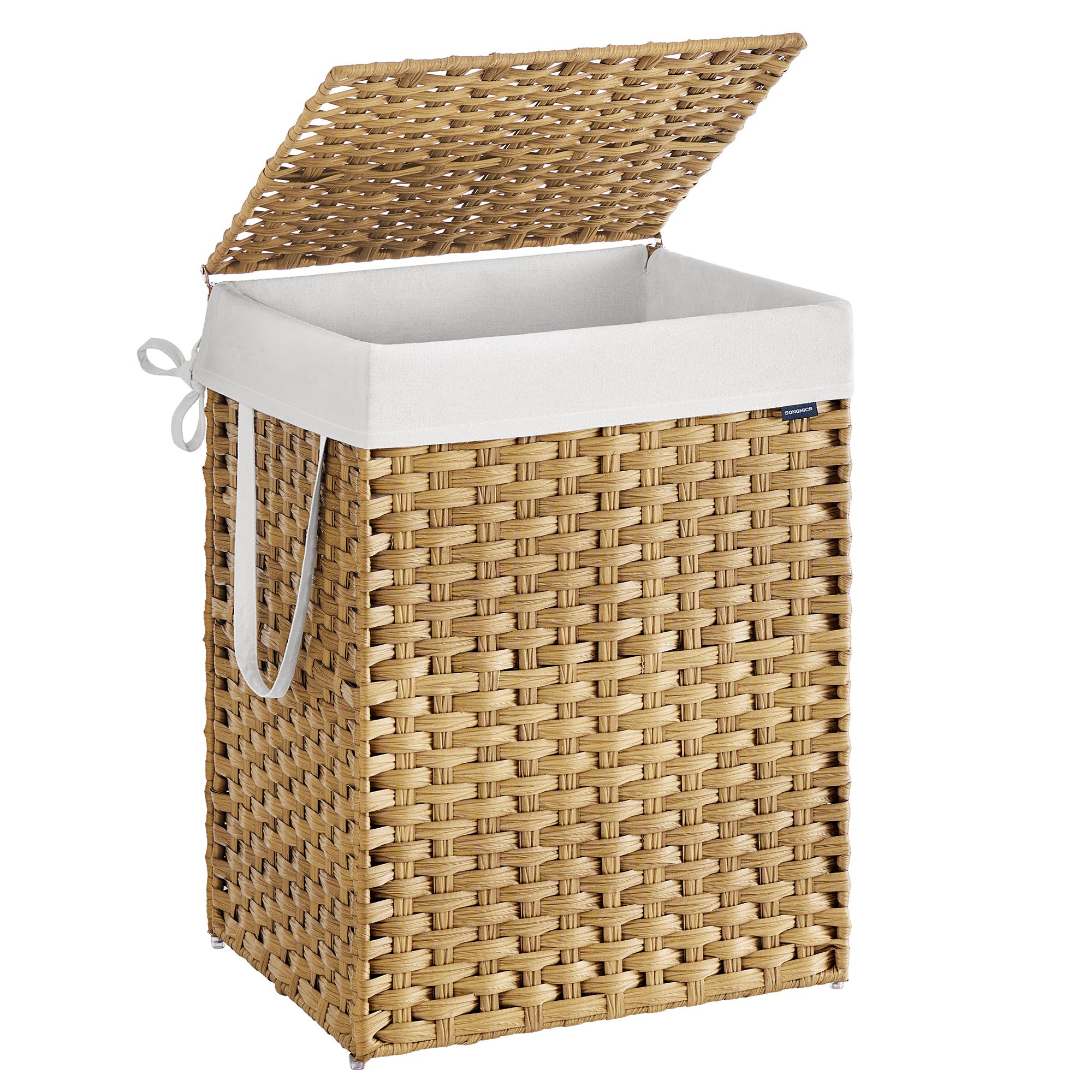 Slim Laundry Hamper with Lid and Handles - Image 5