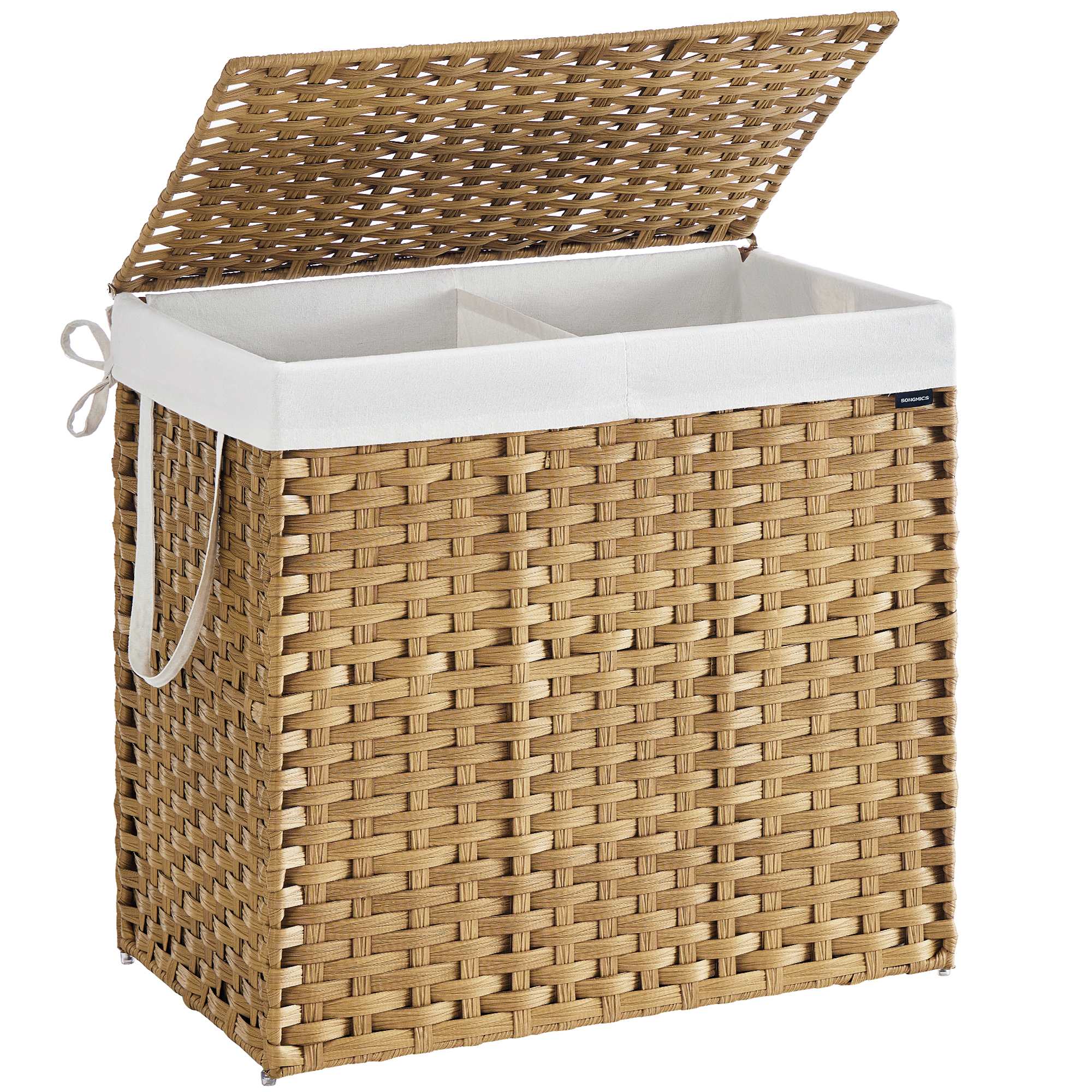 Slim Laundry Hamper with Lid and Handles - Image 7