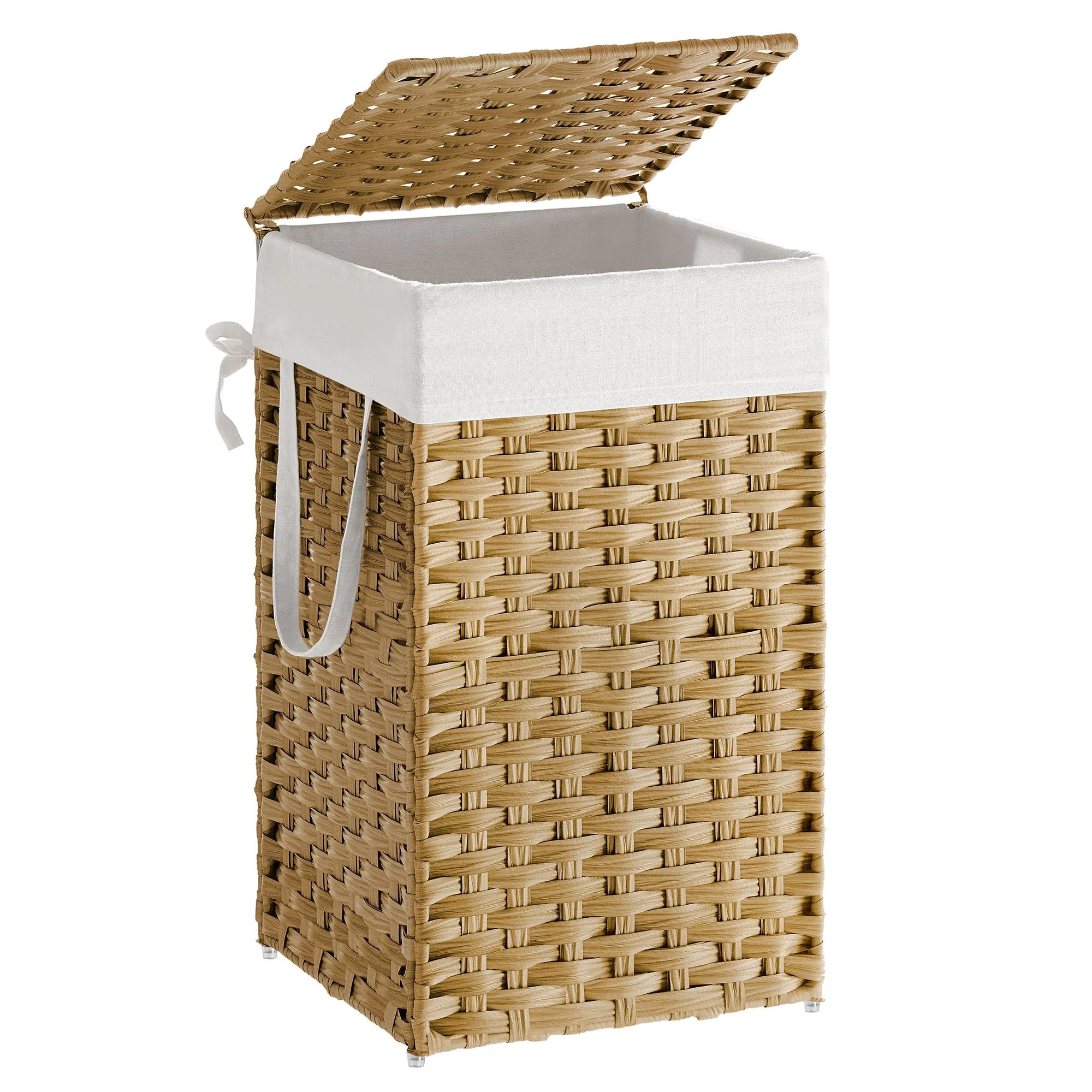 Slim Laundry Hamper with Lid and Handles - Image 9