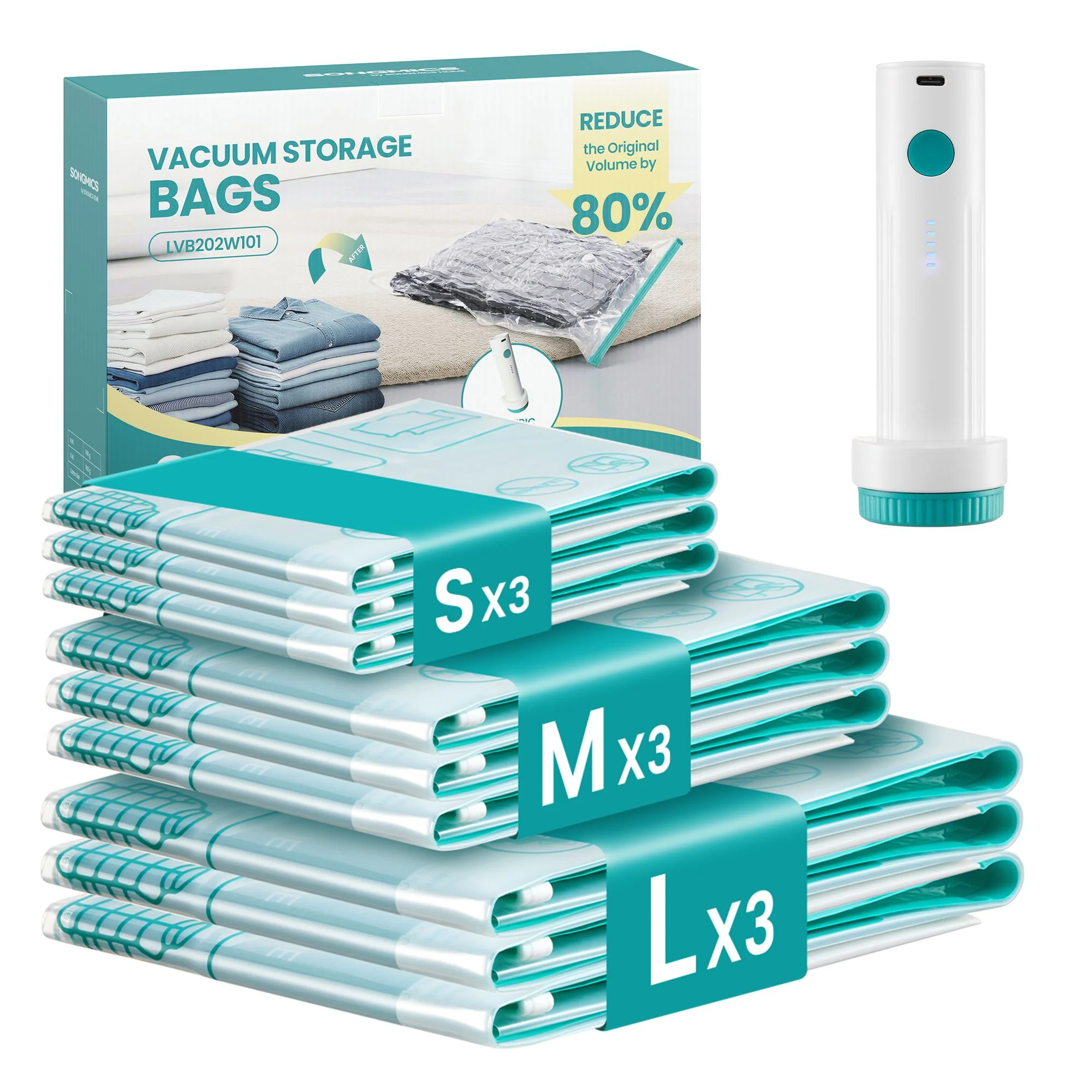 SONGMICS Vacuum Storage Bags