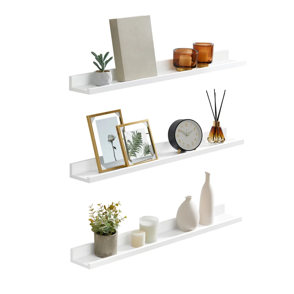 SONGMIS Set of 3 Floating Wall Shelves - Image 4