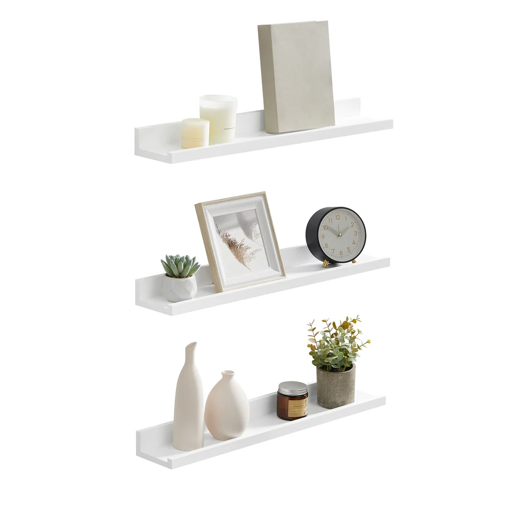 SONGMIS Set of 3 Floating Wall Shelves - Image 5