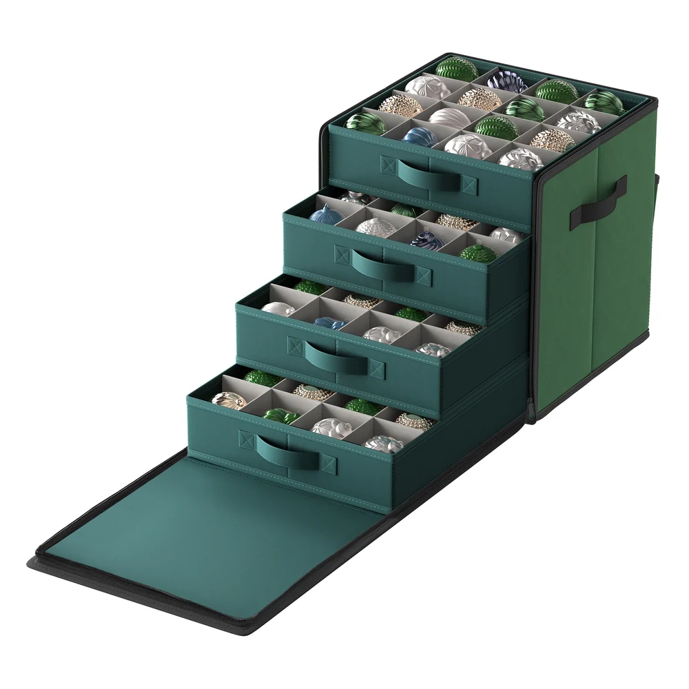 64-Slot Christmas Ornament Storage Box