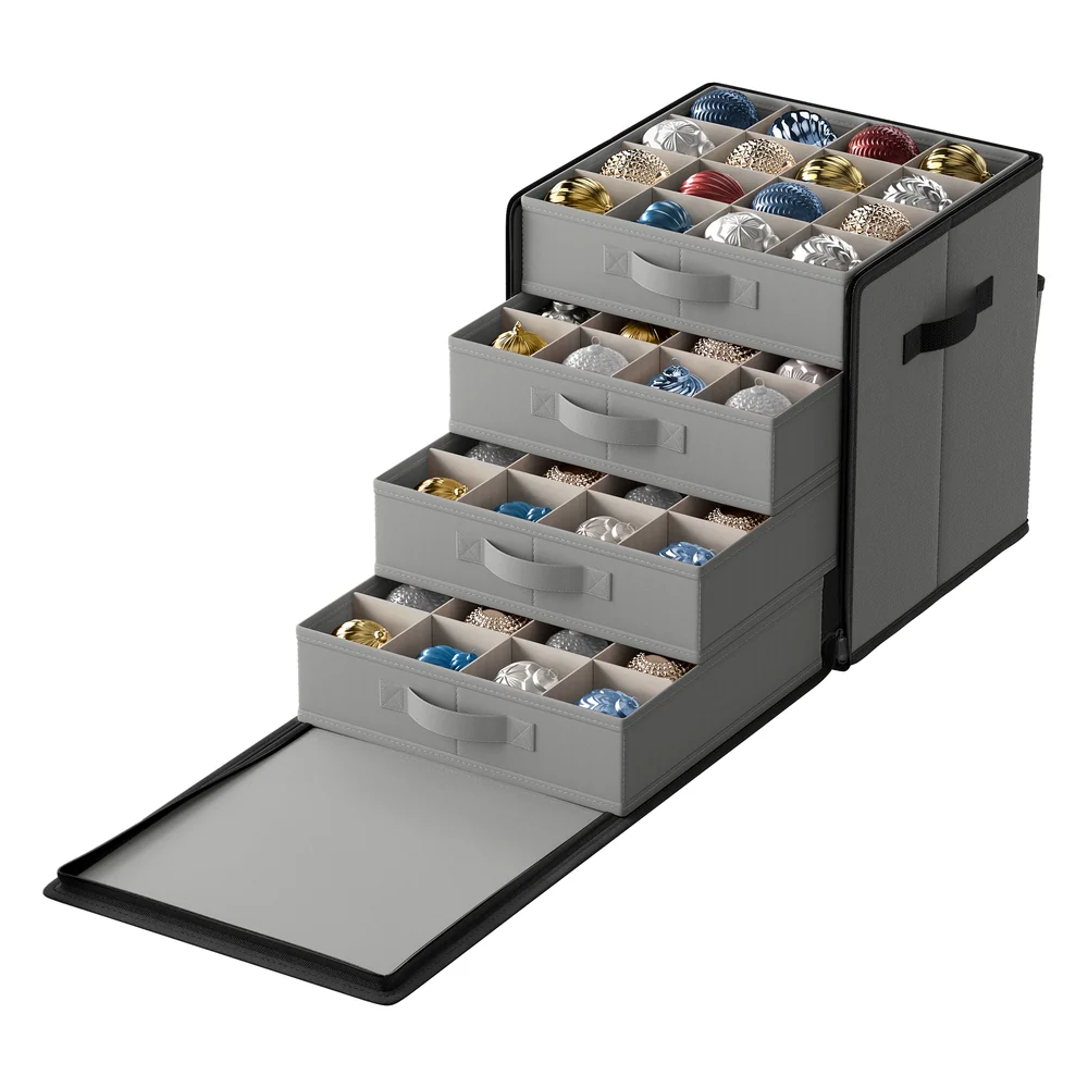64-Slot Christmas Ornament Storage Box - Image 3