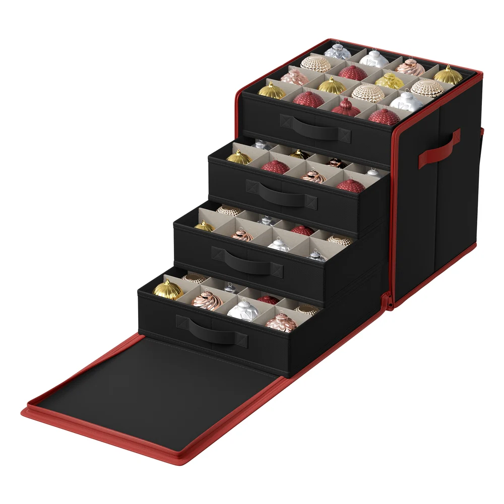 64-Slot Christmas Ornament Storage Box - Image 4