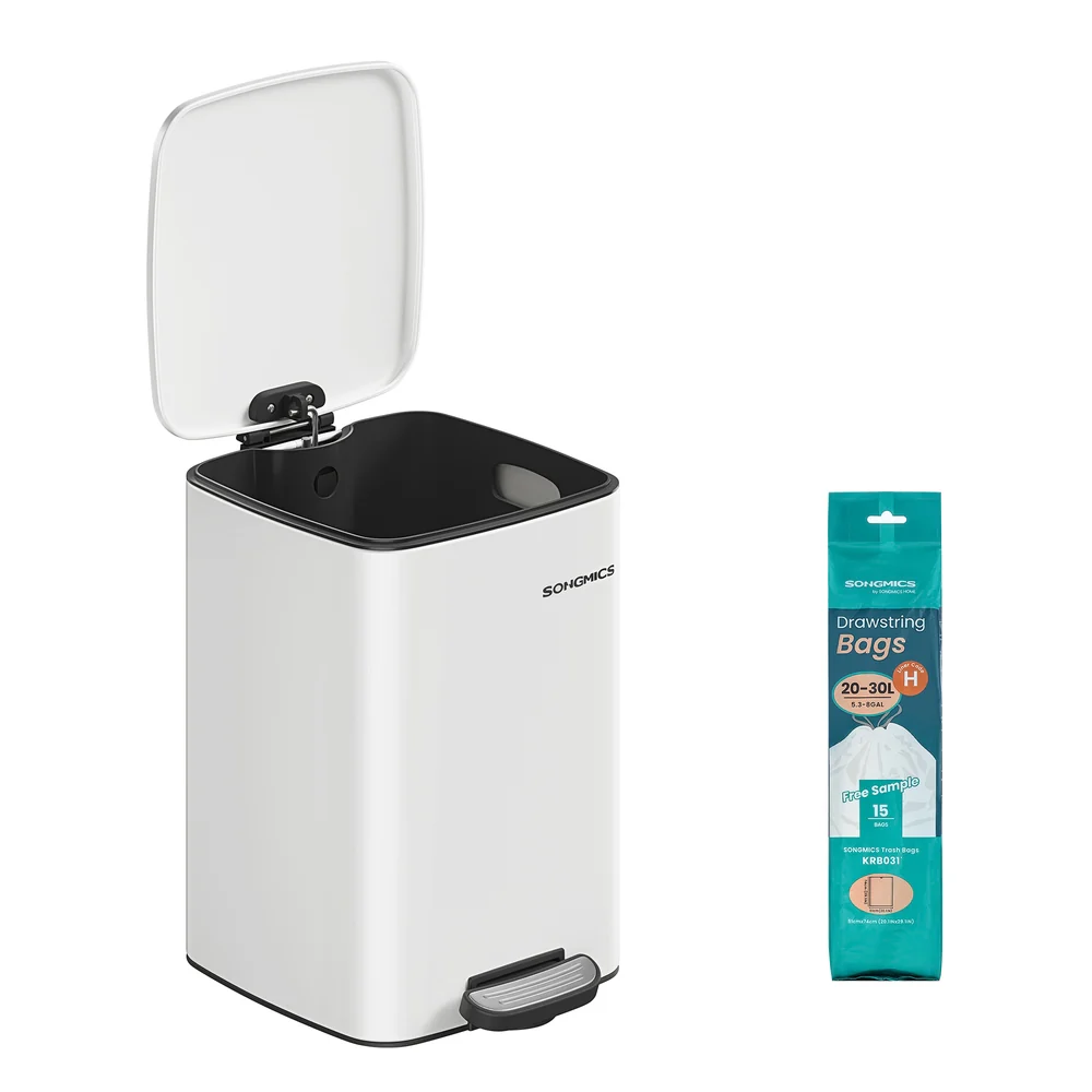 Stainless Trash Can 5.2-Gallon (20 L) with Inner Bucket - Image 3