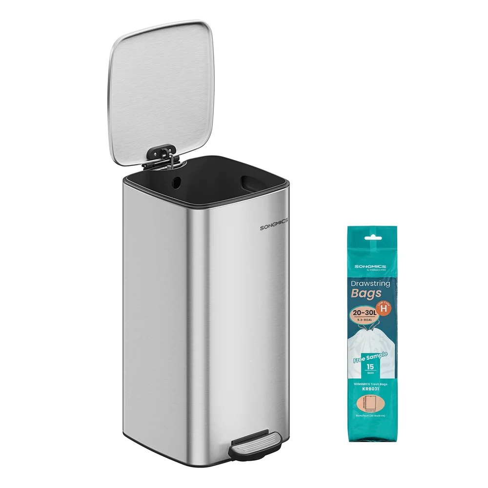 Stainless Trash Can 5.2-Gallon (20 L) with Inner Bucket - Image 5