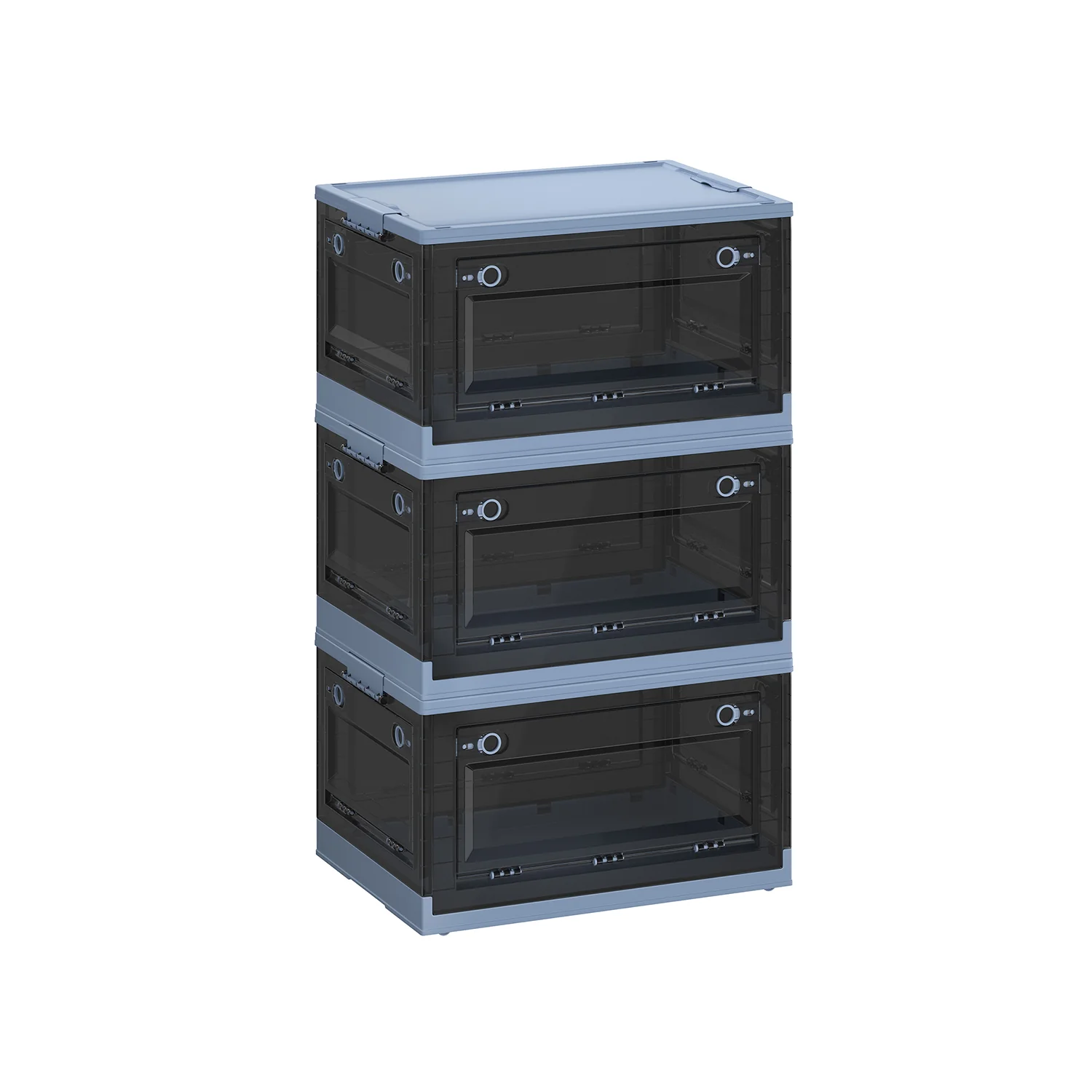 Stackable Storage Bins with Lids and Wheels - Image 11
