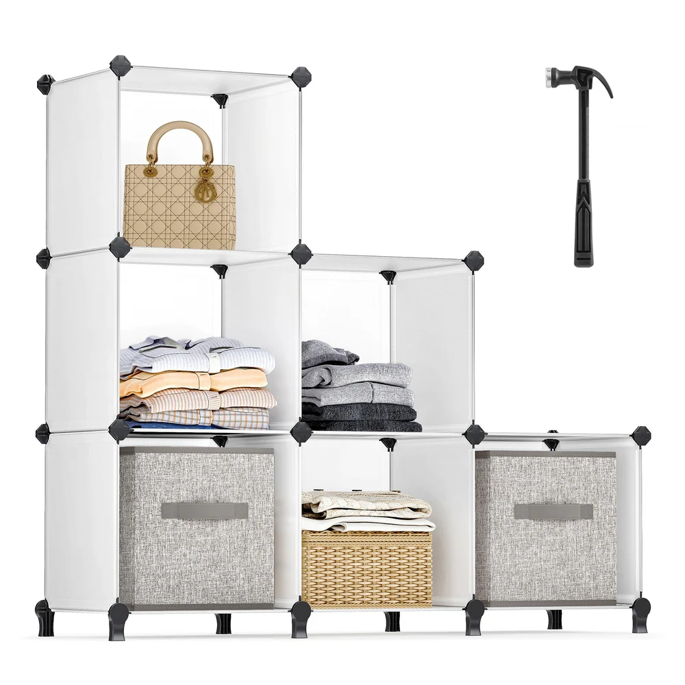 Storage Cube Organizer with 6 Cubes - Image 10