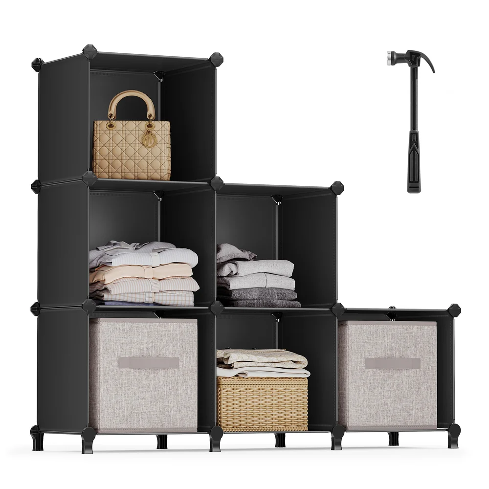 Storage Cube Organizer with 6 Cubes - Image 11