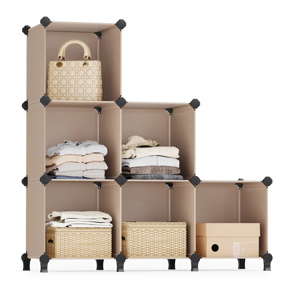 Storage Cube Organizer with 6 Cubes - Image 7
