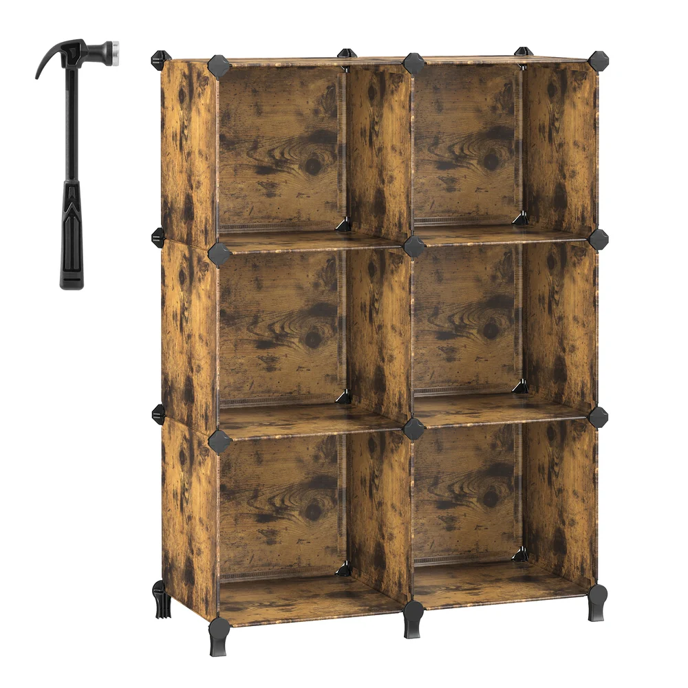 Storage Cube Organizer with 6 Cubes - Image 9