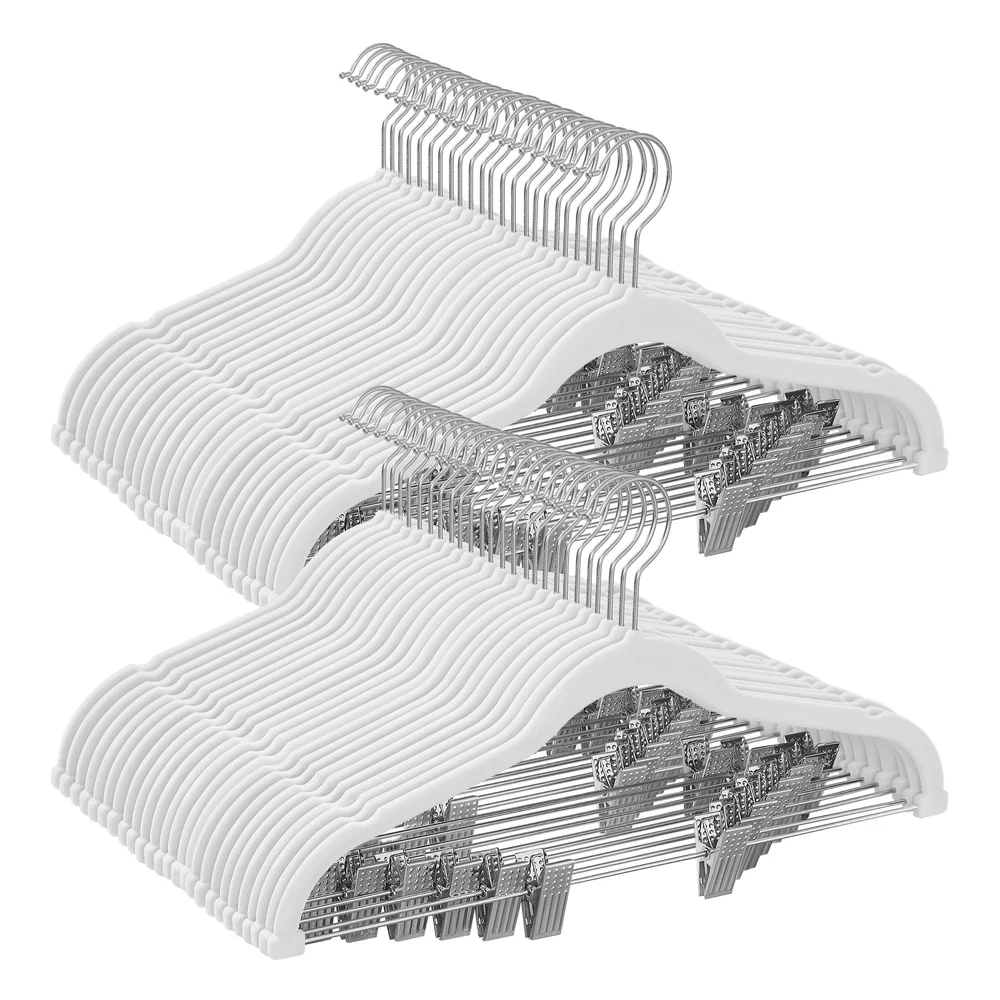 Velvet Pants Hangers with Clips - Image 14