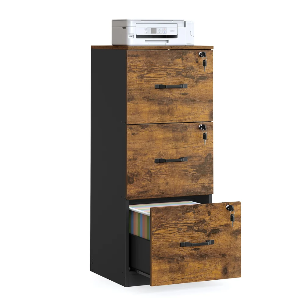 3-Drawer Vertical File Cabinet