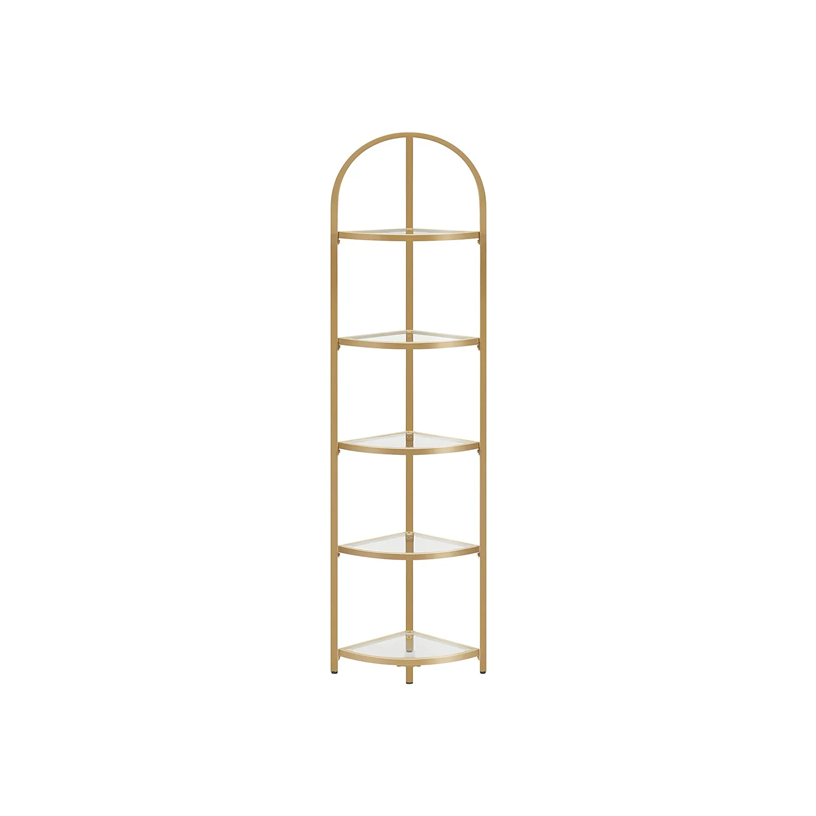 Baris Collection - 5 Tier Corner Bookshelf - Image 4