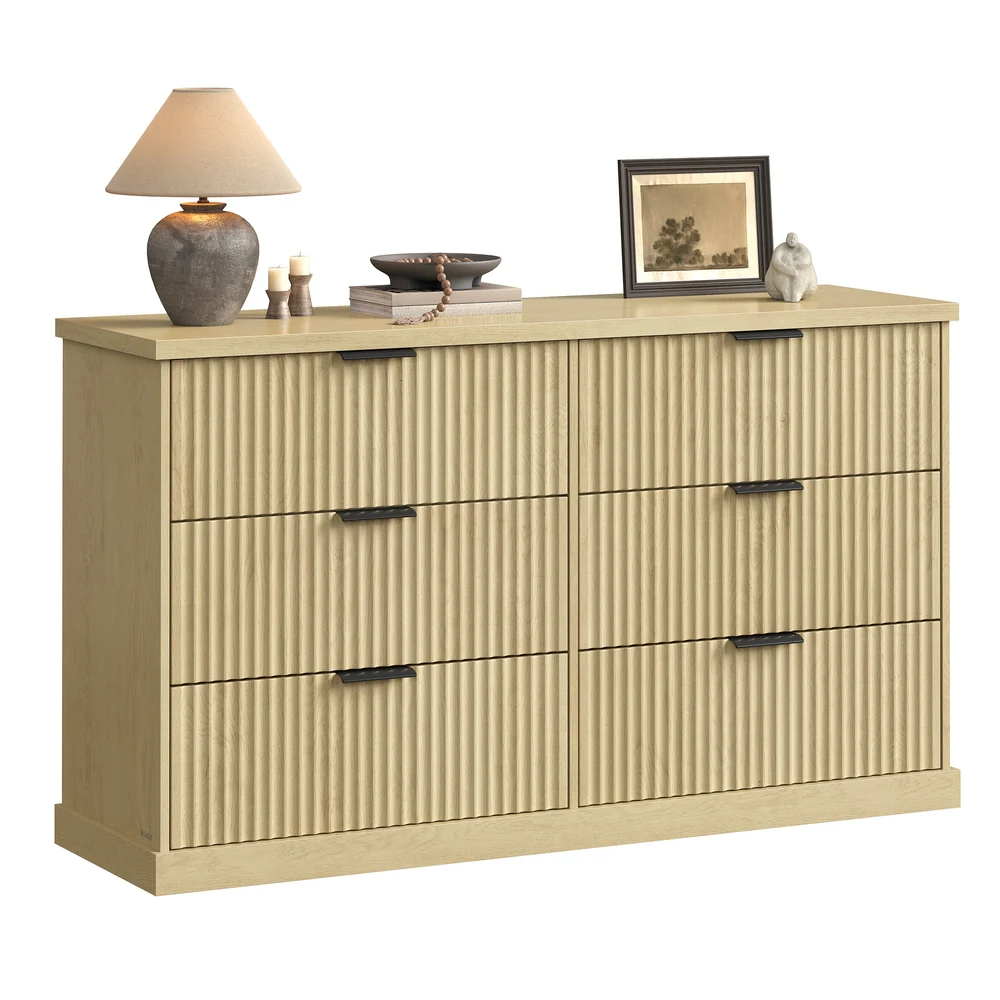 MAXE Collection - 6-Drawer Double Dresser for Bedroom