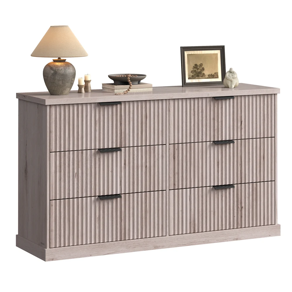 MAXE Collection - 6-Drawer Double Dresser for Bedroom - Image 2