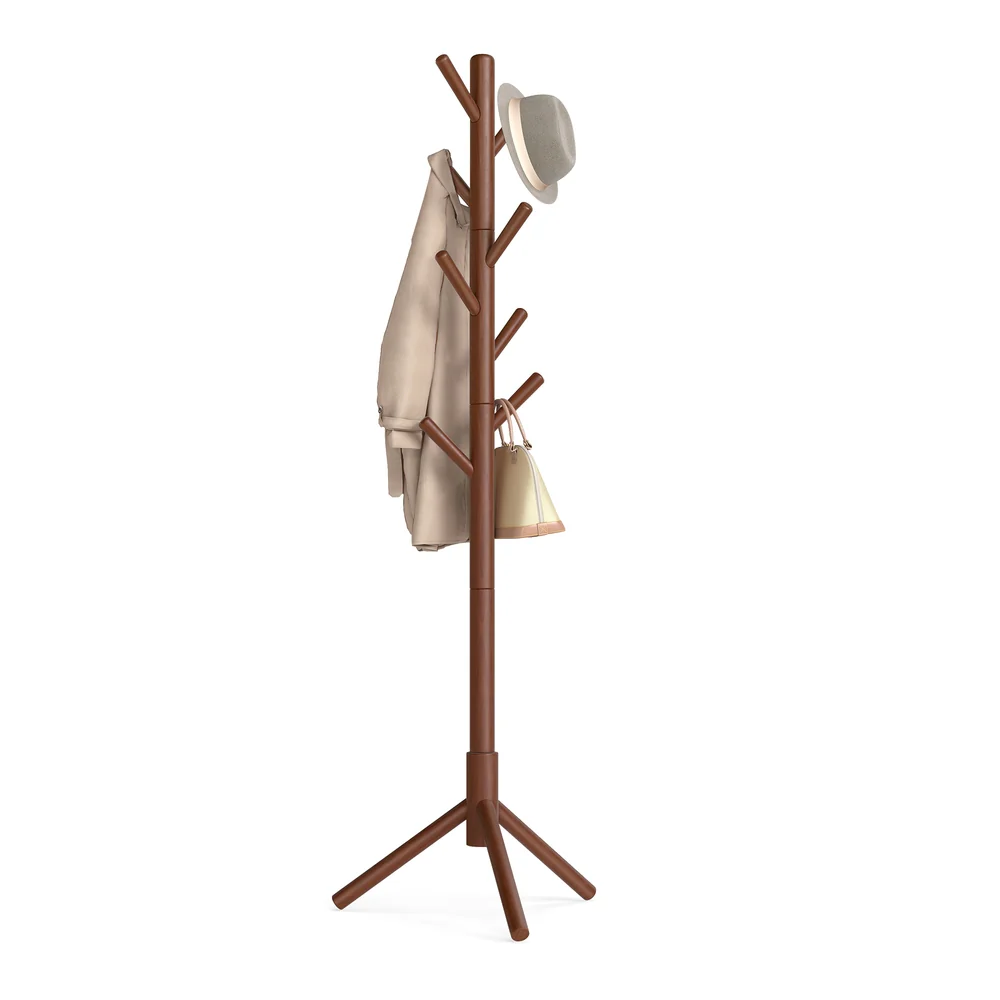 Free Standing Tree-Shaped Coat Rack with Hooks - Image 4