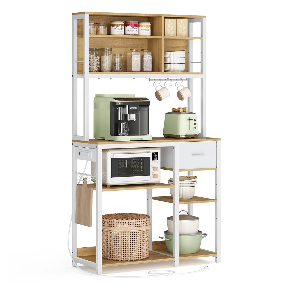 Bakers Rack with Charging Station - Image 2