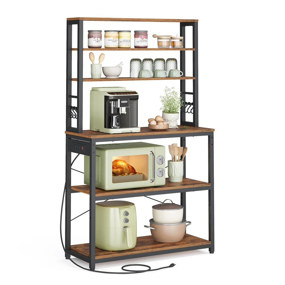 Bakers Rack with Power Outlet