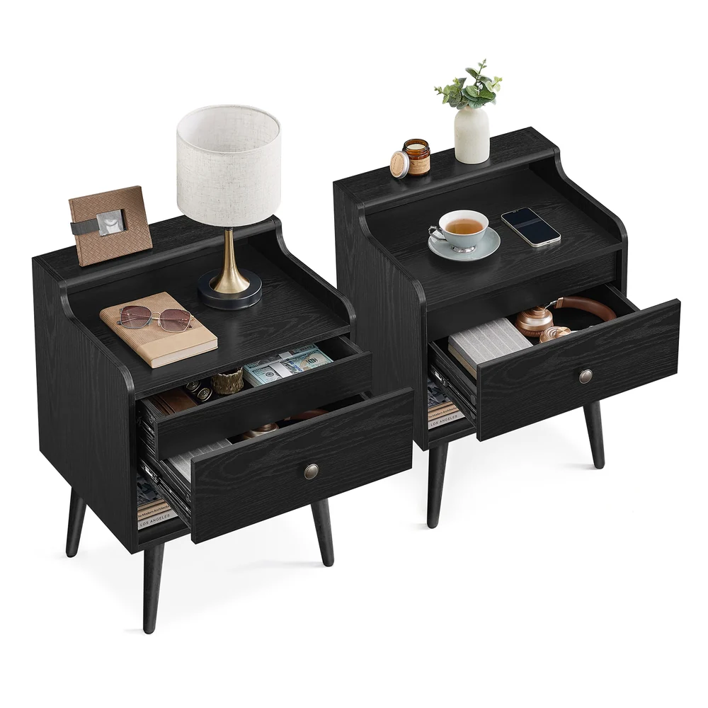 Bedside Tables with Hidden Drawers
