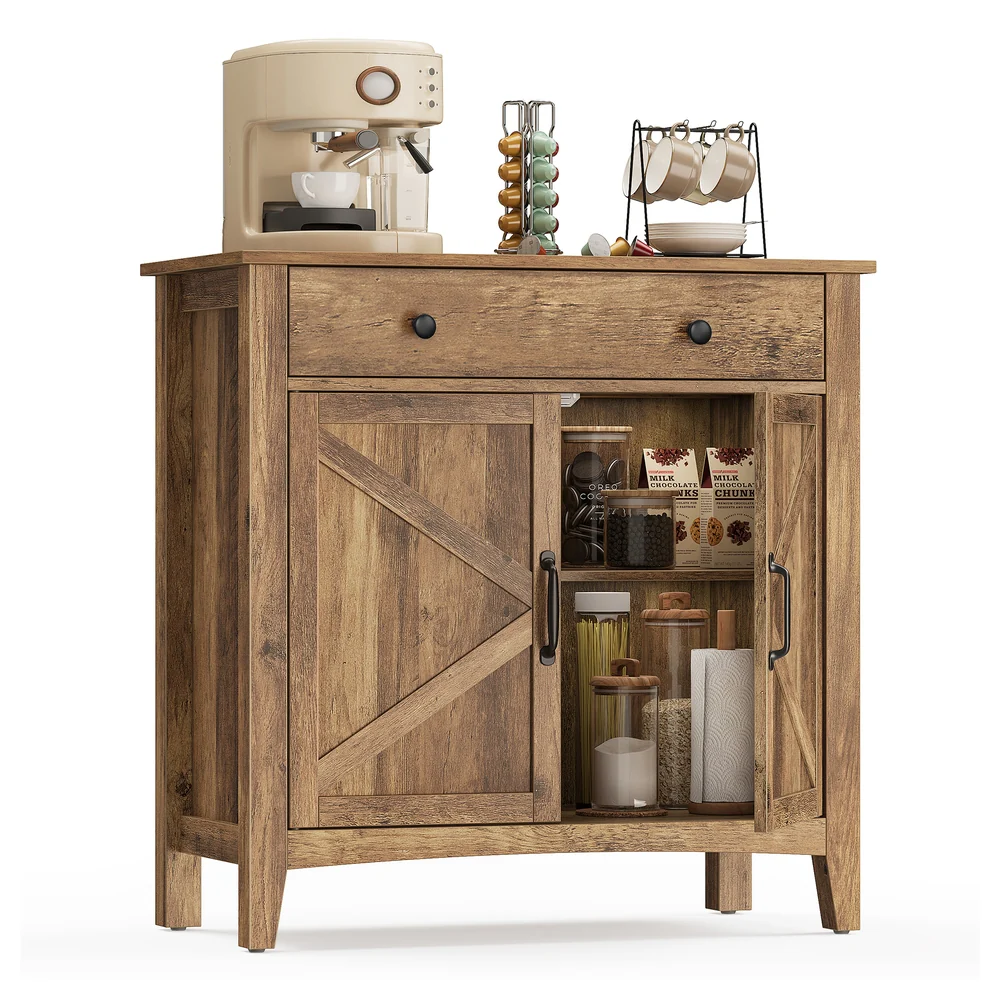 Liry Collection - Buffet Cabinet with Storage and Drawer - Image 3