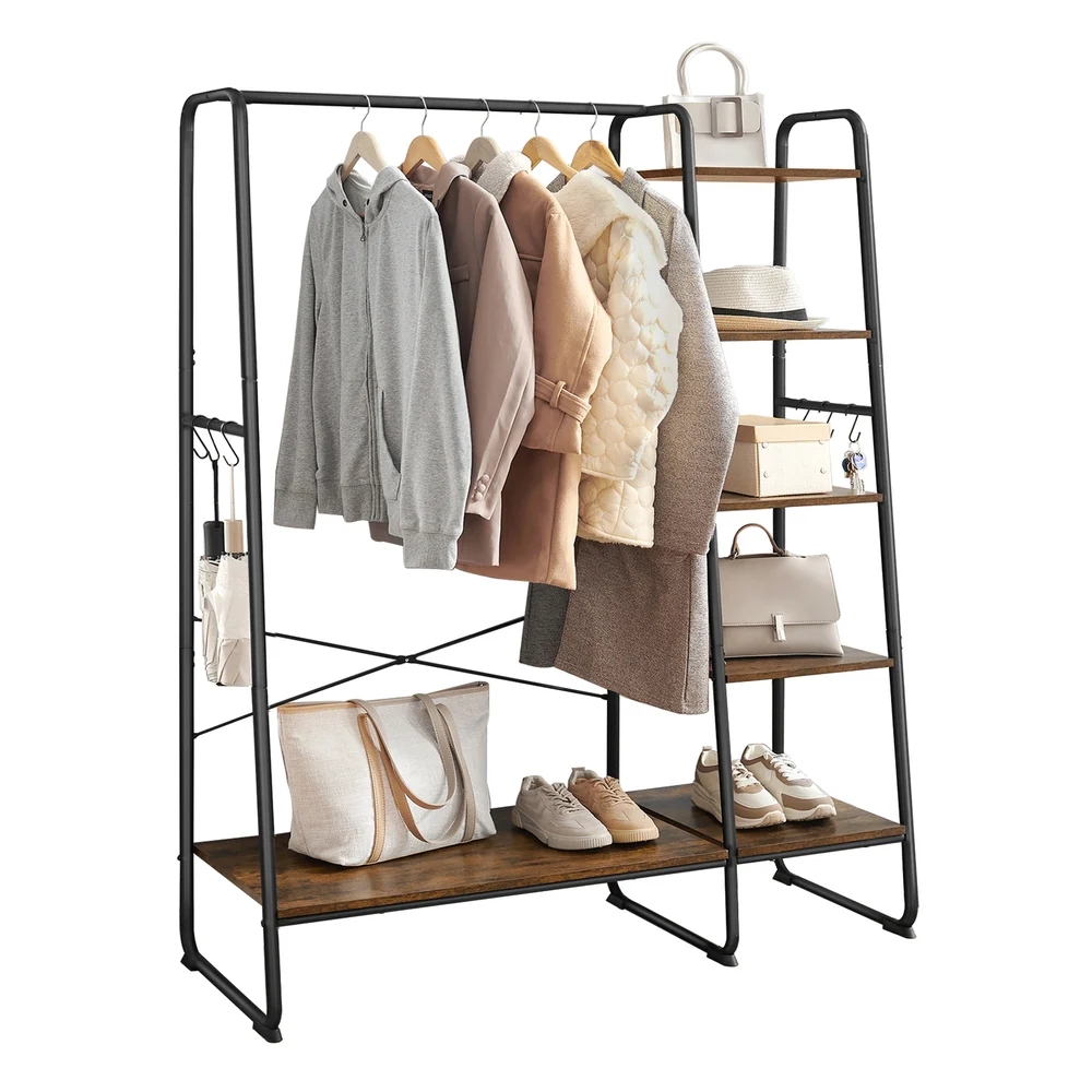 Clothing Rack with Shoe Shelf