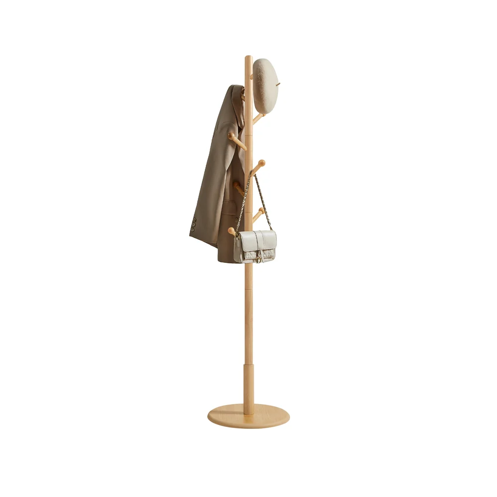 Solid wood coat rack with adjustable height for entryway - Image 3