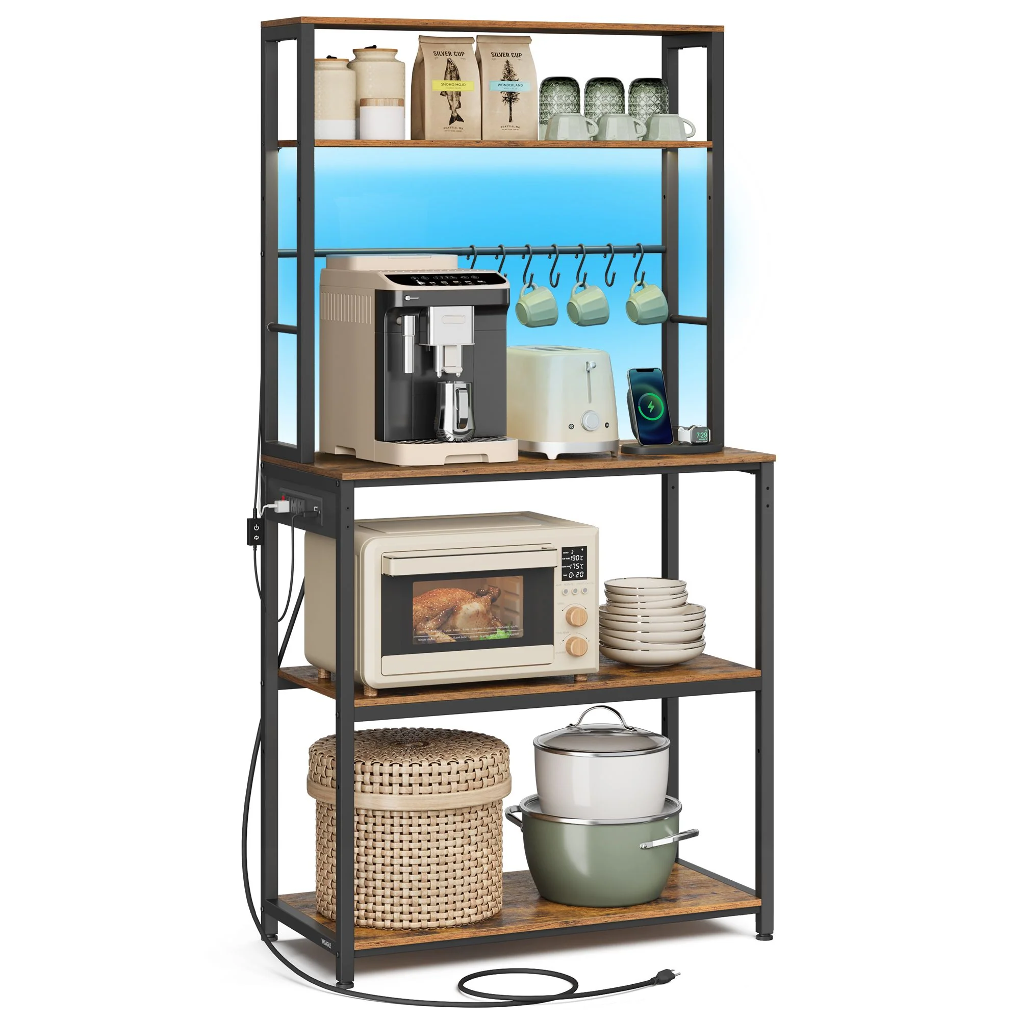 Coffee Bar with LED Lights - Image 2