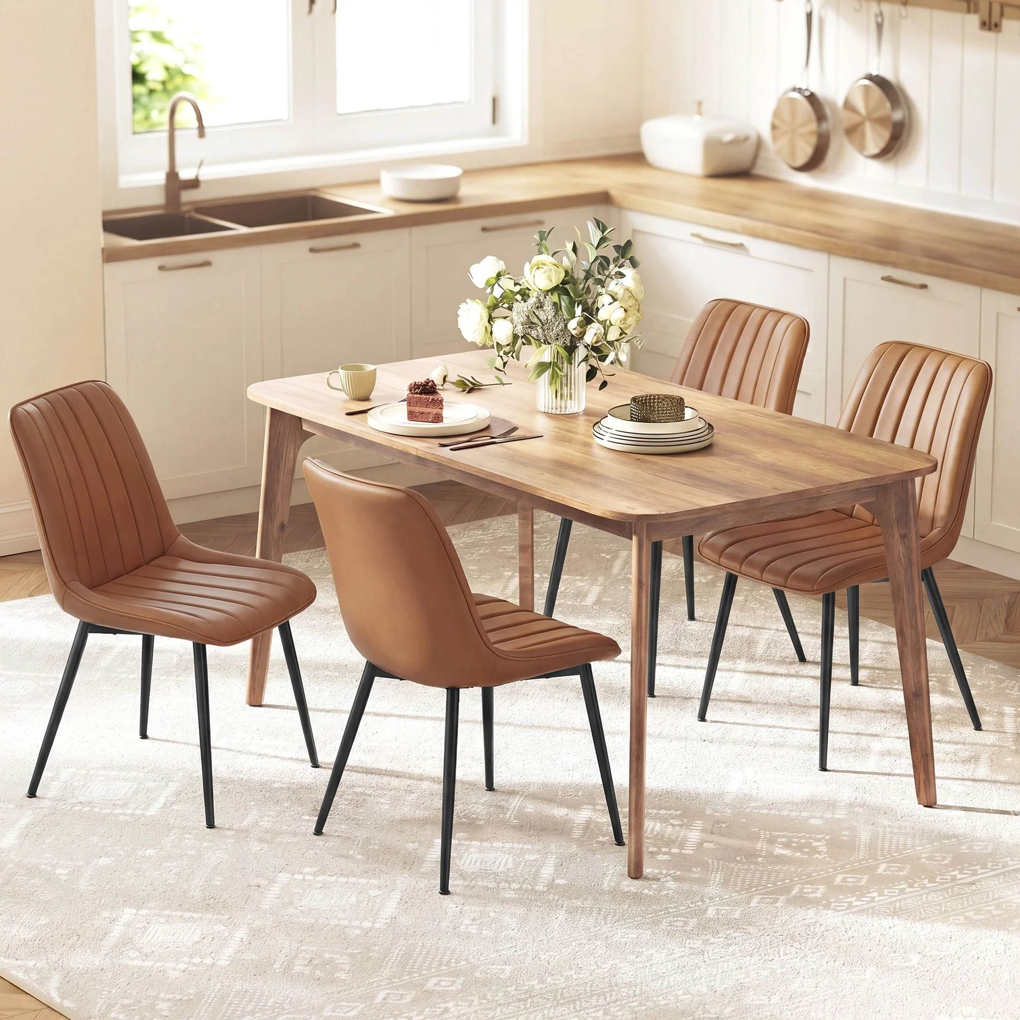 Dining Chairs, Upholstered Kitchen Chairs - Image 5