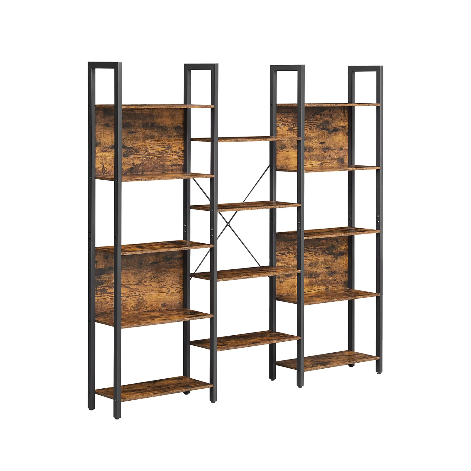 5-Tier Bookcase with 14 Shelves