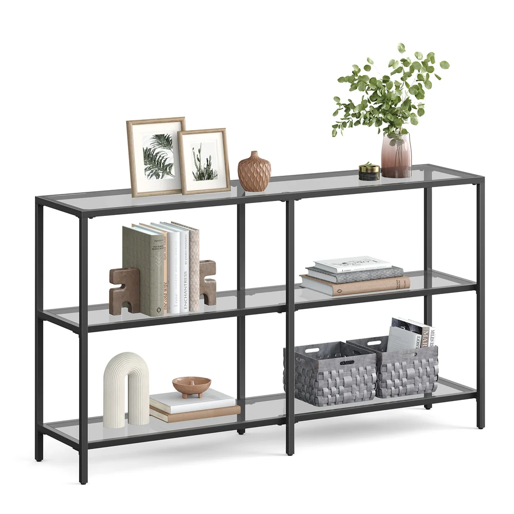 Modern Design Golden Glass Console Sofa Table - Image 5