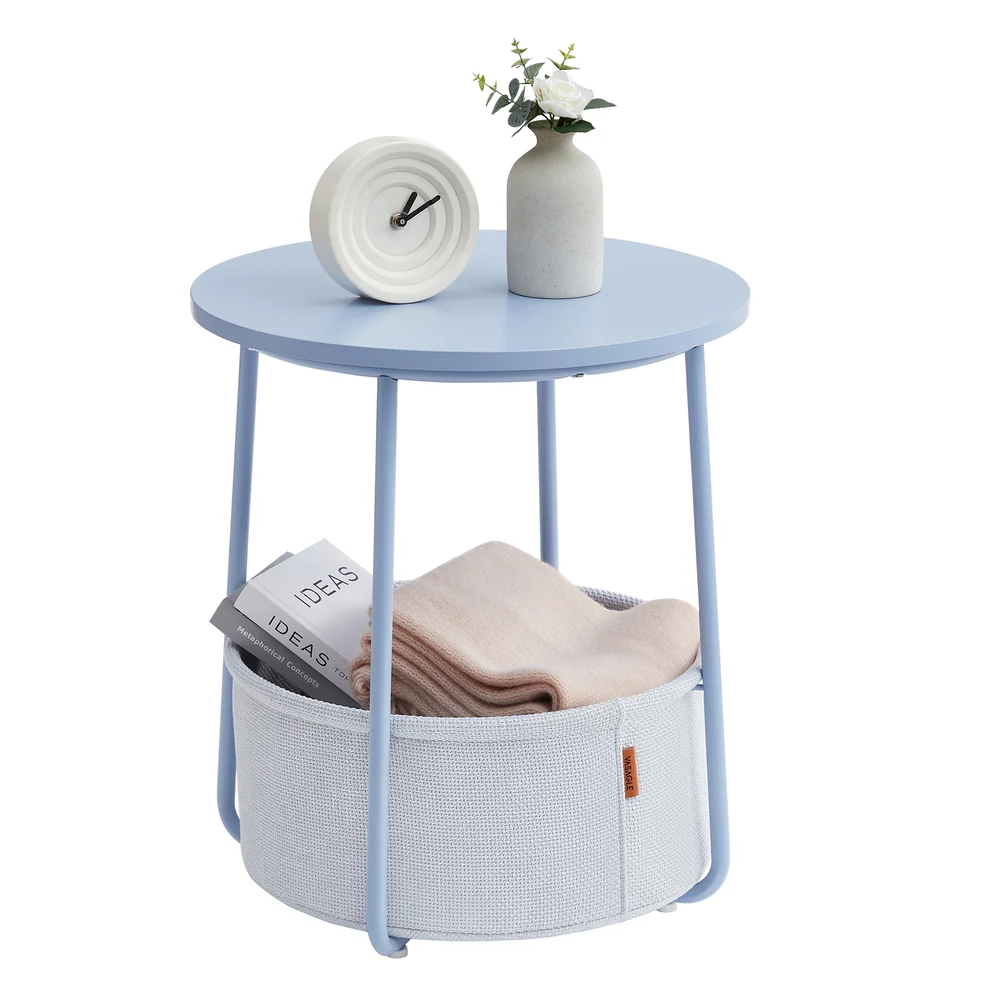 Lilea Collection - Modern Nightstand with Fabric Basket - Image 8