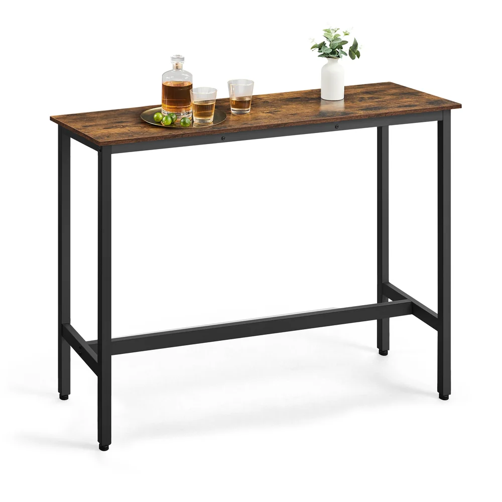 Narrow bar table with metal frame - Image 2