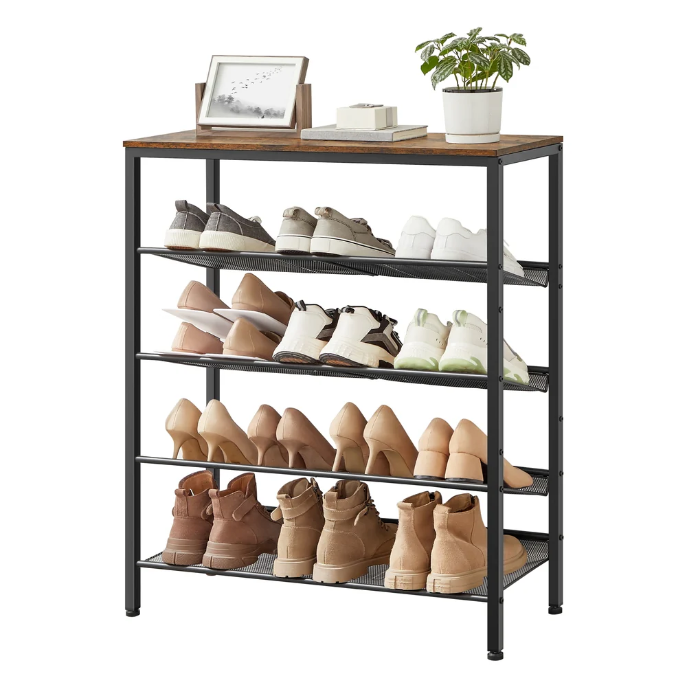 5-Tier Shoe Rack with Storage Shelves and Spacious Top - Image 2