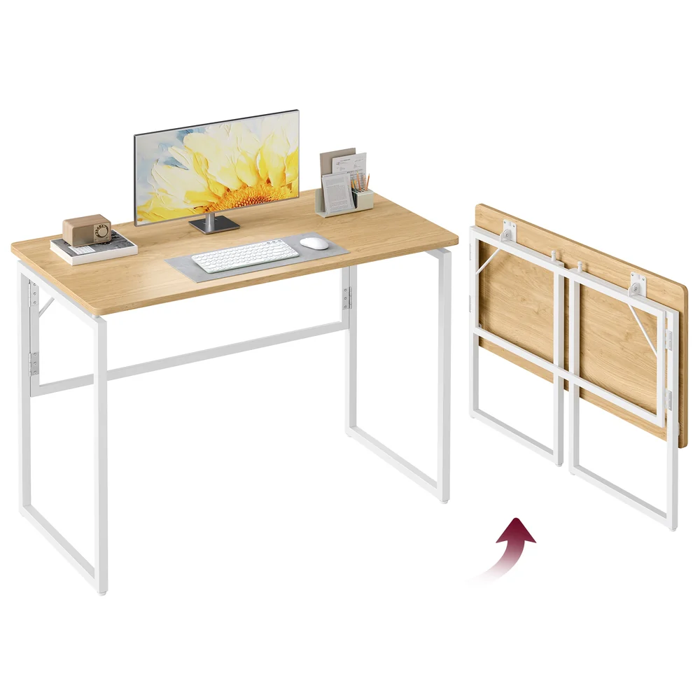 One-Piece foldable computer desk with rounded edges - Image 4