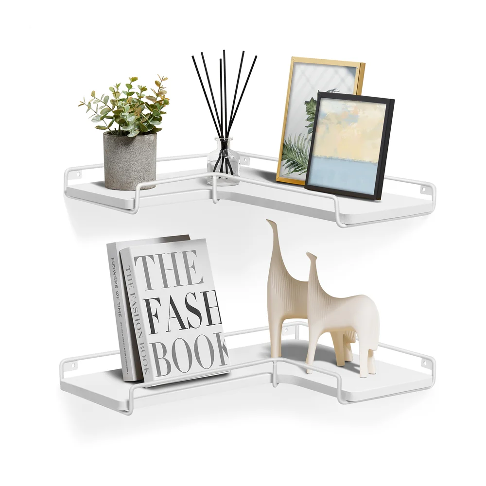Set of 2 Corner Floating Shelves - Image 4