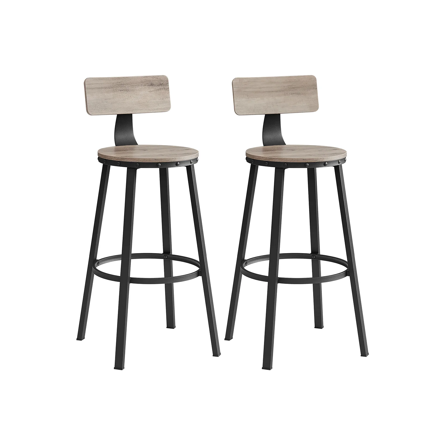 Bar Height Barstools with Back - Image 4