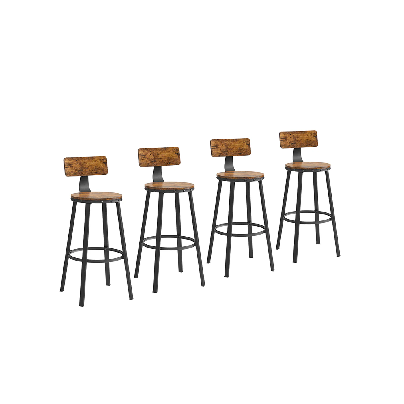 Bar Height Barstools with Back - Image 5