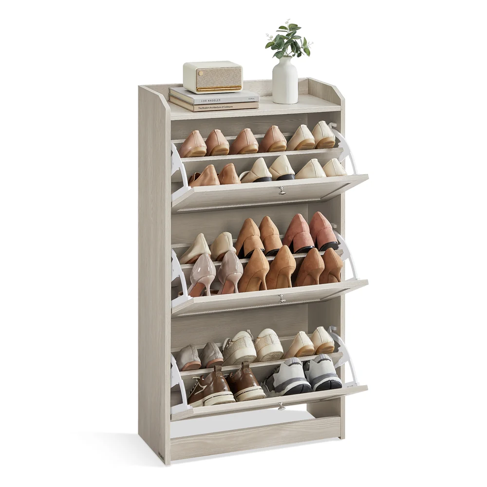 Shoe Cabinet with 3 Flip Drawers - Image 2